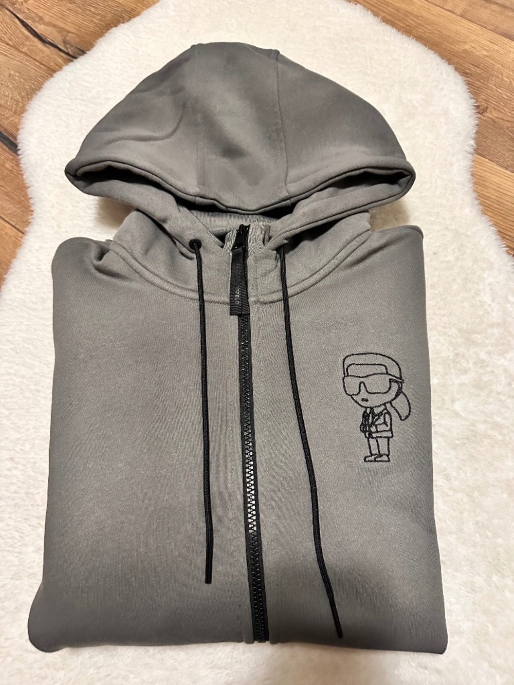 Karl Lagerfeld - Ikonik Zip Up Hoodie